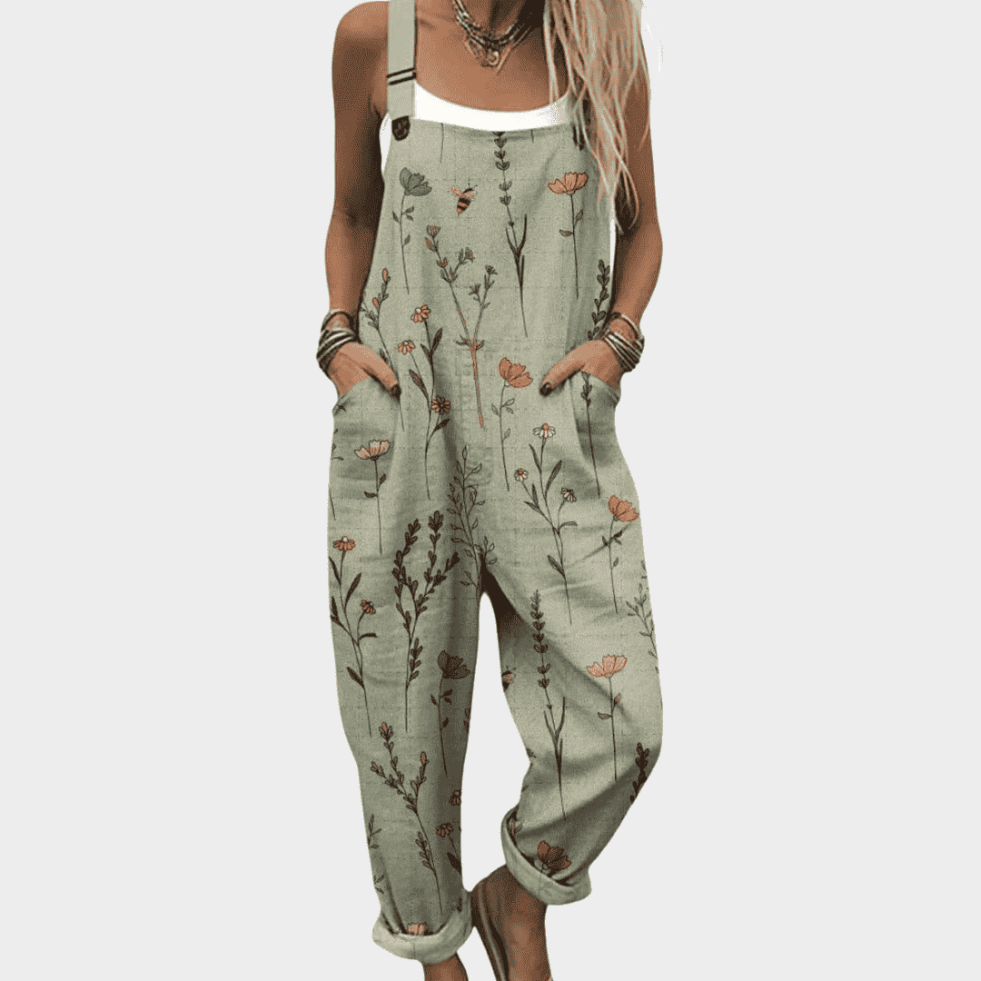 Comfortable Printed Dungaree
