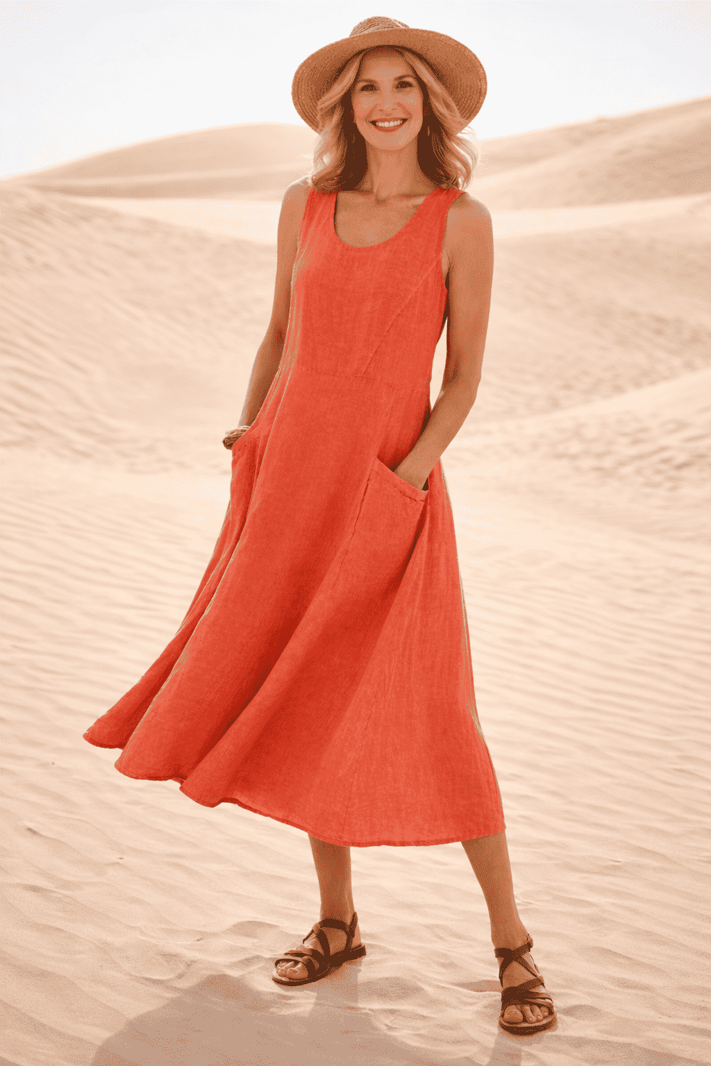 LUNA | COMFORTABLE A-LINE MIDI DRESS
