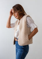 Merino Wool Gilet - Cream