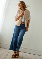 Merino Wool Gilet - Cream