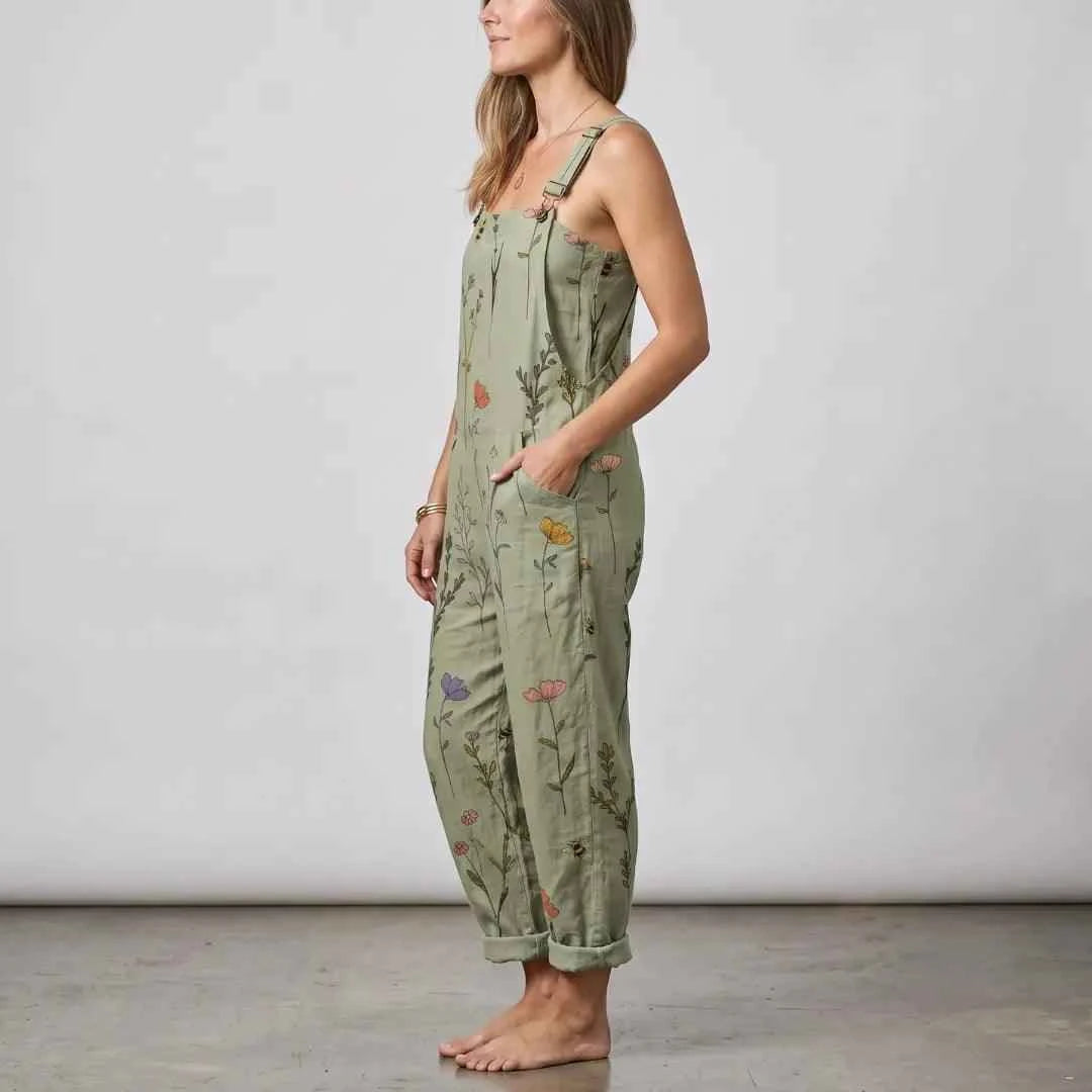 Comfortable Printed Dungaree