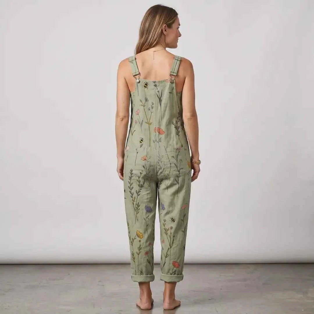 Comfortable Printed Dungaree