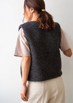 Merino Wool Gilet - Charcoal