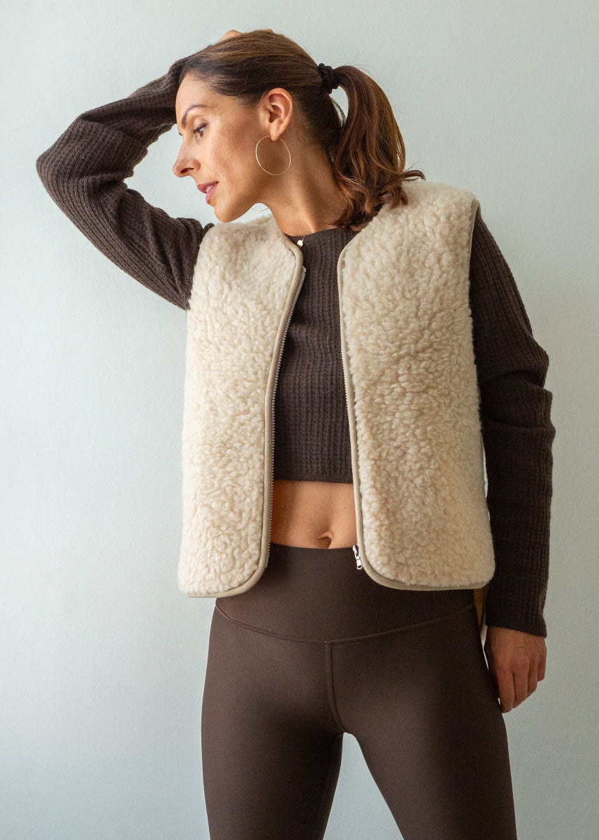 Zip Merino Wool Gilet