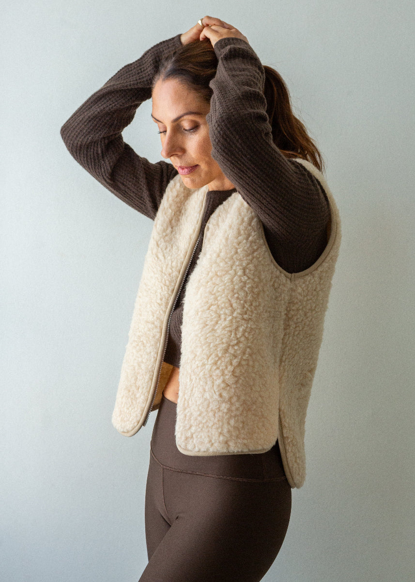 Zip Merino Wool Gilet