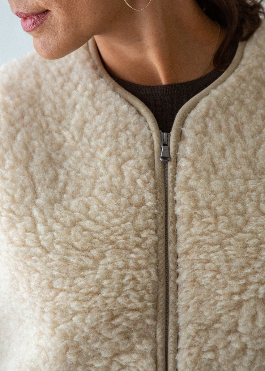 Zip Merino Wool Gilet