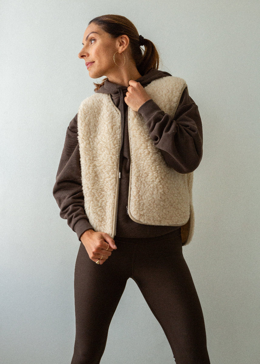 Zip Merino Wool Gilet