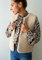 Merino Wool Gilet - Cream
