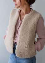 Merino Wool Gilet - Cream